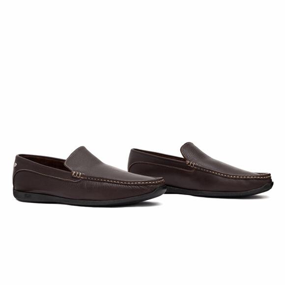 Paraboot Anvers Brown Pebbled Leather Moc Toe Driving Loafers Men’s US 12 main image 14